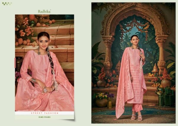 AZARA BANARASI ADHA VOL 7 COTTON JACQUARD SUITS 3.jpg