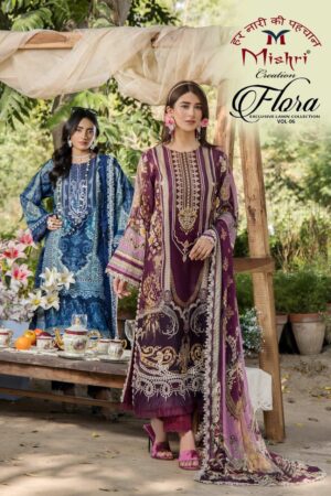 MISHRI CREATION FLORA VOL 6 LAWN KARACHI SUITS 10.jpg