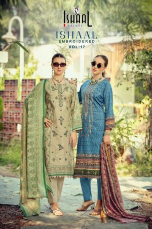 ISHAAL EMBROIDERED VOL 17 PURE LAWN SUITS 15.jpg