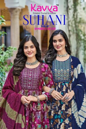KAVYA SUHANI VOL 7 READYMADE UMBRELLA CUT KURTIS 1.jpg