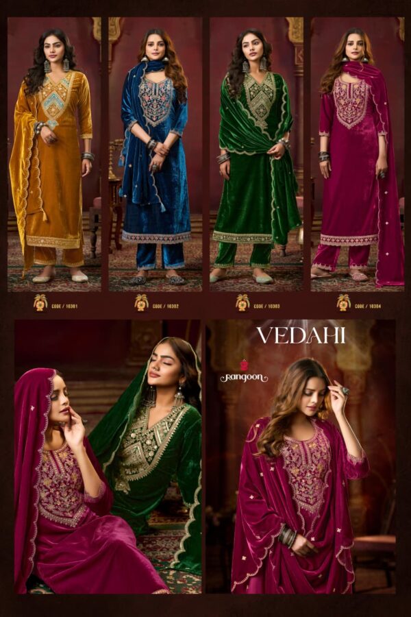 RANGOON VEDAHI READYMADE VELVET KURTIS CATALOG 2.jpg