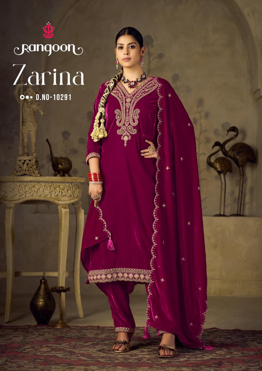 RANGOON ZARINA Rehmat Boutique RANGOON ZARINA RANGOON ZARINA READYMADE VELVET KURTIS CATALOG 2.jpg