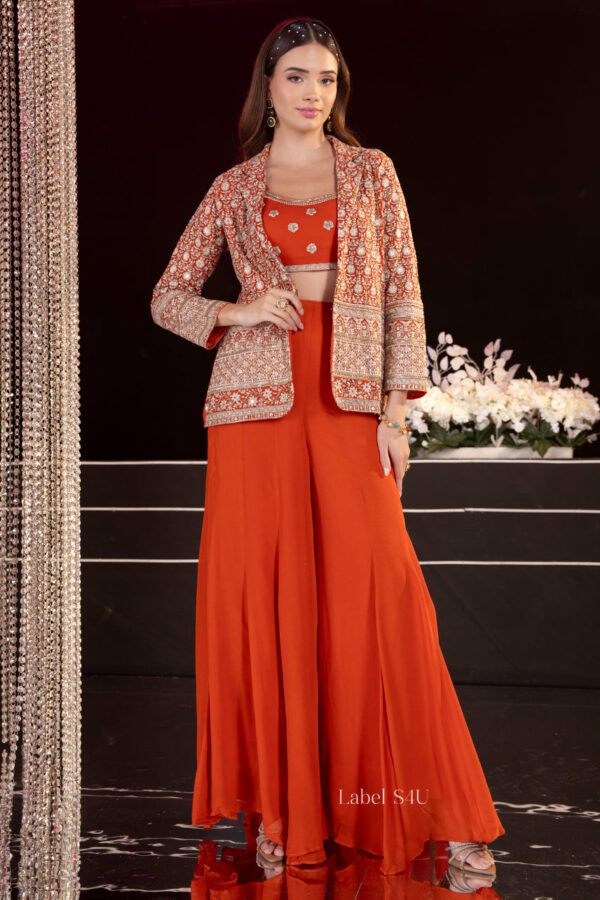 Shivali S4u Orange Embroidered Indo-Western Set New Arrival 2025 Rehmat Boutique Orange Embroidered Indo-Western Set 3 1 c71f746c 68bb 4c88 85e1 30db32c50a94.jpg