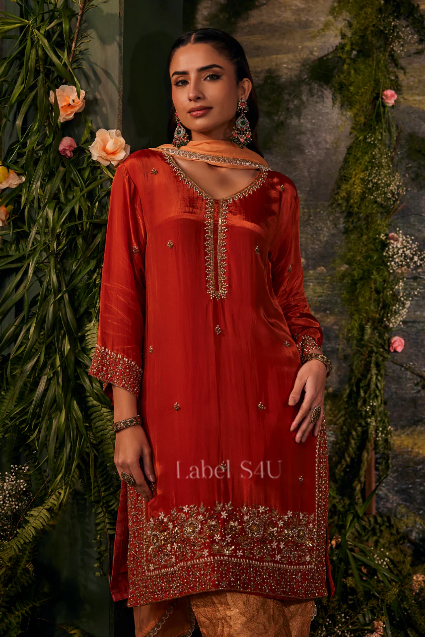 Shivali S4u Classic Rust- Suit Set With Banarasi Pant New Arrival 2025 Rehmat Boutique Classic Rust- Suit Set With Banarasi Pant 35 1 0b4cea24 804c 43f4 b852 1a42d865059f.jpg