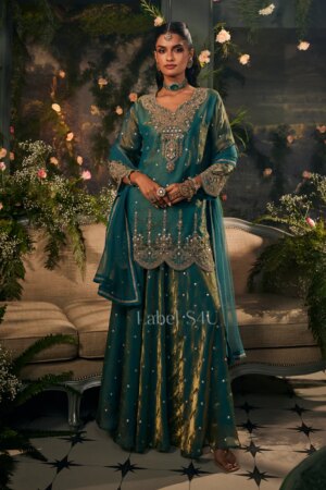 Shivali S4u Adaah Teal Shimmer-Skirt Set New Arrival 2025 Rehmat Boutique  64 044833fc e375 4f09 a34b 3a52cc5be9e8.jpg