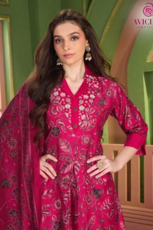 Home Rehmat Boutique Buy Ethnic Suits Online for Weddings avichal creation 1089 Berlin Print With Embroidery work and Beads Work readymade suit Rehmat Boutique