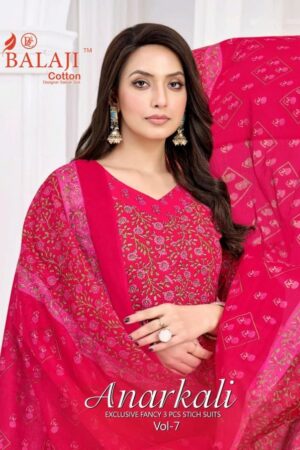 Home Rehmat Boutique Buy Ethnic Suits Online for Weddings balaji cotton anarkali vol 7 series 7001-7008 cotton readymade suit Rehmat Boutique