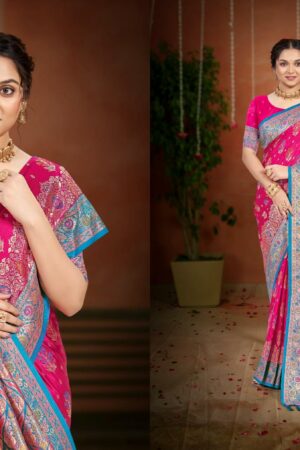 Home Rehmat Boutique Buy Ethnic Suits Online for Weddings Bunawat - Surmai Satan 02 Sangam Prints Satin Silk Woven Work Traditional Saree Rehmat Boutique bunawat surmai satan 02 sangam prints satin silk woven work traditional saree 1 2026 02 16 16 09 54.jpg