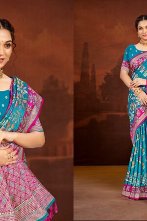 Home Rehmat Boutique Buy Ethnic Suits Online for Weddings Bunawat - Surmai Satan Sangam Prints Satin Silk Woven Work Traditional Saree Rehmat Boutique bunawat surmai satan sangam prints satin silk woven work traditional saree 1 2026 02 16 16 05 52.jpg