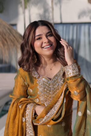 Home Rehmat Boutique Buy Ethnic Suits Online for Weddings lw 9327 fandy chiffon readymade designer sharara kurti with dupatta Rehmat Boutique