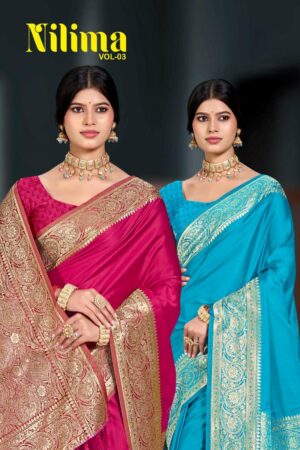 Home Rehmat Boutique Buy Ethnic Suits Online for Weddings [Sangam Prints Bunawat - Nilima 03 series 1001-1004 Silk Woven Work Traditional Saree Rehmat Boutique sangam prints bunawat nilima 03 series 1001 1004 silk woven work traditional saree 2026 02 24 15 21.jpeg