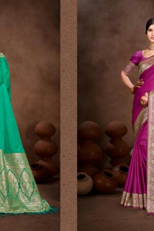 Home Rehmat Boutique Buy Ethnic Suits Online for Weddings Sangam Prints Bunawat - Nilima series 1001-1004 Silk Woven Work Traditional Saree Rehmat Boutique