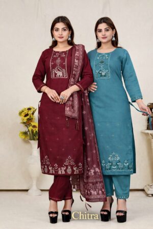 Surili - Chitra Vatican Cotton Embroidery Kurta Pant & Dupatta Set Traditional Rehmat Boutique  surili chitra vatican cotton embroidery kurta pant dupatta set traditional 2026 02 05 17 39 47.jpg